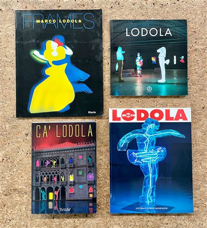 MARCO LODOLA - Lotto unico di 4 cataloghi, di cui 2 autografati