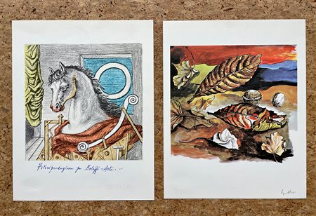 EDIZIONI BOLAFFIARTE (GIORGIO DE CHIRICO E RENATO GUTTUSO) - Lotto unico di 2 opere