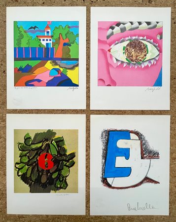 EDIZIONI BOLAFFIARTE (UGO NESPOLO, ANDREA CASCELLA E ENNIO MORLOTTI) - Lotto unico di 4 opere