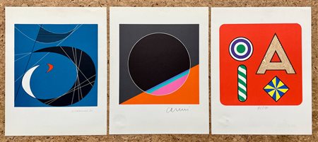 EDIZIONI BOLAFFIARTE (LUIGI VERONESI, EUGENIO CARMI E LUCIO DEL PEZZO) - Lotto unico di 3 opere