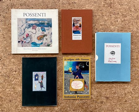 ANTONIO POSSENTI - Lotto unico di 5 cataloghi