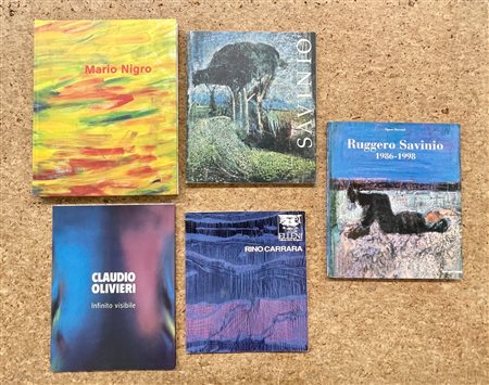 ARTISTI ITALIANI DEL DOPOGUERRA - Lotto unico di 5 cataloghi