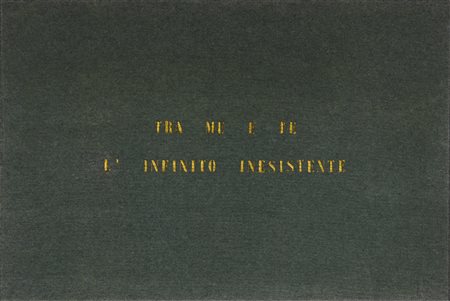 AGNETTI  VINCENZO  (1926 - 1981) - Tra me e te l'infinito inesistente (Paesaggio).