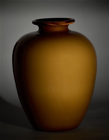 Venini Grande vaso della serie "Rivestiti". Murano, anni '40/'50. Vetro soffiato