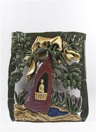 Pietro Melandri "Principessa"
Grande pannello ad altorilievo in ceramica smaltat