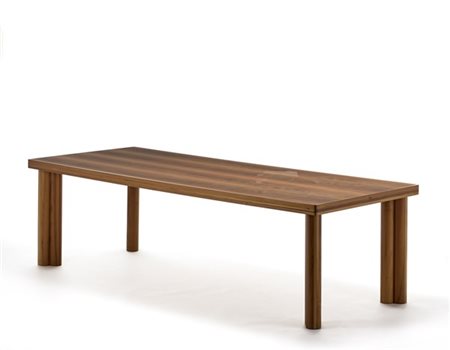 Carlo Scarpa Tavolo modello "Scuderia". Produzione Bernini, Italia, 1977. Legno