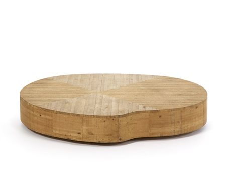 Mario Ceroli Tavolino da salotto di forma mossa della serie "Mobili nella Valle"