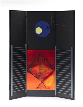 Max Ernst Paravento modello "Il grande ignorante". Produzione Mirabili, Firenze,