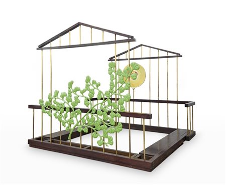 Max Ernst Letto matrimoniale modello "Gabbia". Produzione Mirabili, Firenze, 197