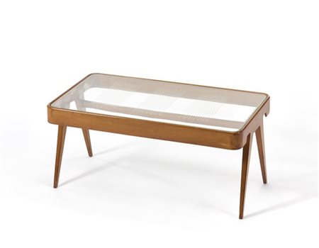 Osvaldo Borsani Tavolino da salotto modello "6567". Esecuzione Arredamenti Borsa