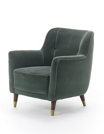 Gio Ponti Poltrona modello "533". Produzione Cassina, Meda, 1950. Struttura in l