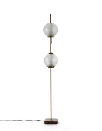 Luigi Caccia Dominioni Lampada da terra modello "LTE 10 doppio pallone". Produzi