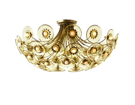 Pietro Chiesa Grande lampadario. Esecuzione Fontana Arte, Milano, 1938ca. Strutt