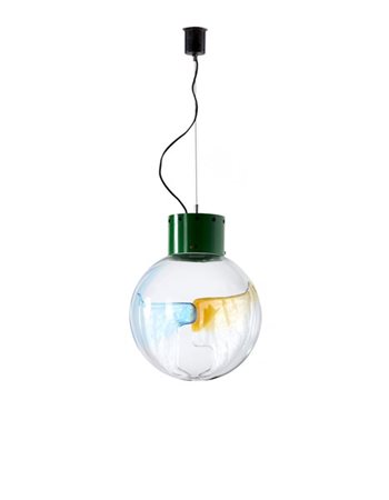 Toni Zuccheri Lampada a sospensione della serie "Membrane". Produzione VeArt, Mu