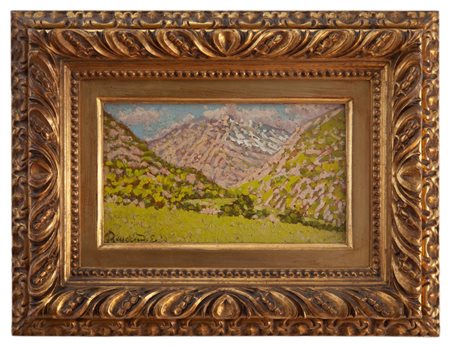 ENRICO REYCEND TORINO 1855 – 1928 Paesaggio montano 