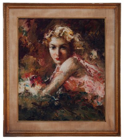 MARIO POBBIATI MILANO 1887 - 1956 Ritratto femminile 