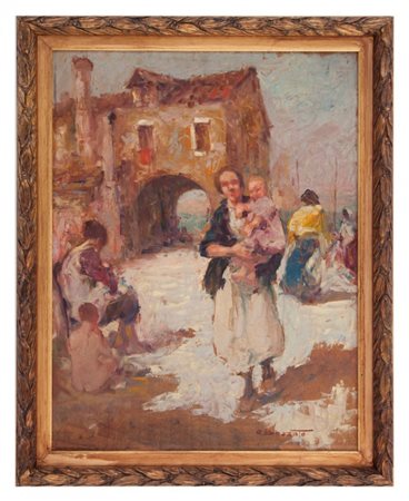 ACHILLE ATTILIO BOZZATO CHIOGGIA (VE) 1886 - CREMONA 1954 Donne chioggiotte 