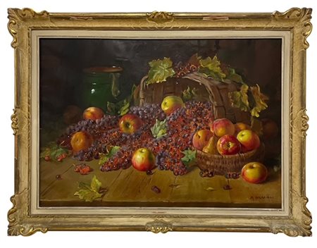 ALFIO PAOLO GRAZIANI RONCOFERRARO (MN) 1900 - GAVIRATE (VA) 1981 Natura morta con frutta