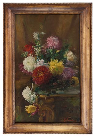 GIUSEPPE GAUDENZI BERGAMO 1863 -1941 Dalie 