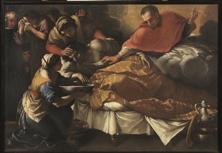 Cerchia di Giorgio Bonola, fine sec. XVIIMIRACOLO DI MARCO SPAGNOLOolio su...