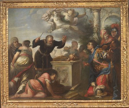 Attribuito a Sebastiano Mazzoni(Firenze 1611-Venezia 1678)SCENA DI...