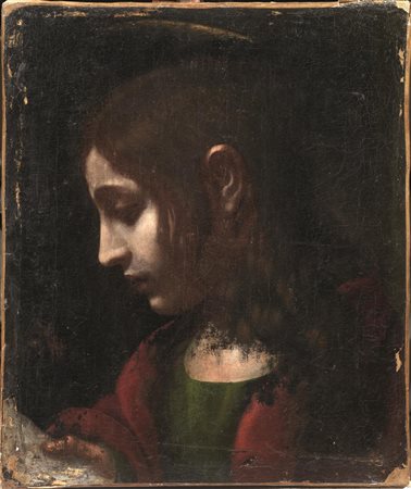Scuola fiorentina, sec. XVIISAN GIOVANNI EVANGELISTAolio su tela, cm 46x38,...