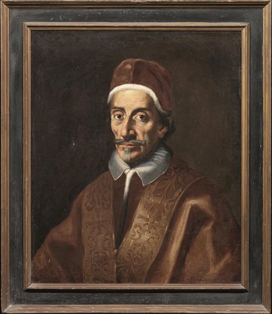Scuola romana, fine sec. XVII-inizi XVIIIRITRATTO DI PAPA INNOCENZO XIolio su...
