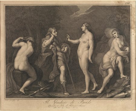 a) Da Francesco CurradiNARCISO AL FONTEstampa, cm 38x47b) Da Cristofano...