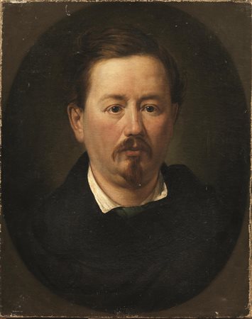 Scuola italiana, sec. XIXRITRATTO DI GENTILUOMOolio su tela, cm 47x37, senza...