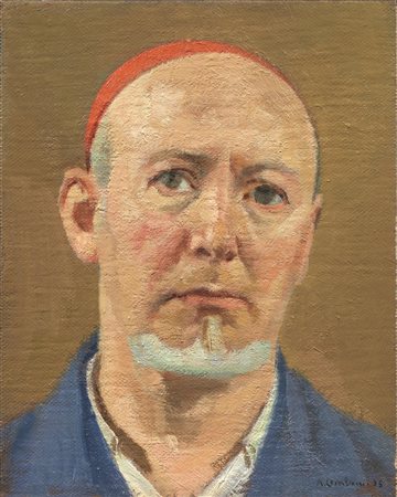 Adone Comboni(Riva di Trento 1880 - Milano 1959)AUTORITRATTOolio su tela...