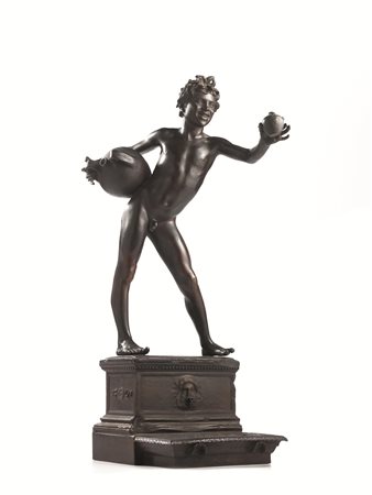 Vincenzo Gemito(Napoli 1852 - 1929)L'ACQUAIOLOscultura in bronzo, alt. cm...