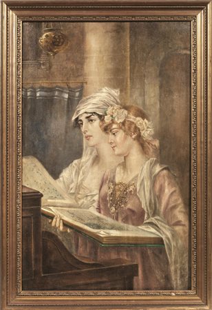 Artista della fine del sec. XIX - inizi del sec. XXSALVE REGINAolio su tela,...