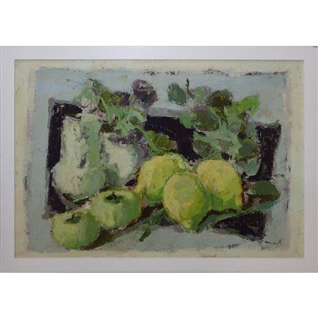 Franco Marzilli (Roma 1934-Poggio Mirteto 2010)  - Vasi e Frutti