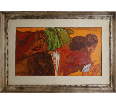 Lorenzo  Tornabuoni (Roma 1934-Roma 2004)  - Donna sdraiata di schiena