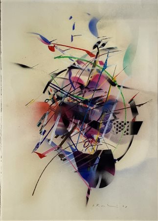 Edoardo Franceschini (Catania  1928-Varese 2006)  - Composizione astratta, 1978