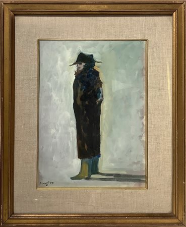 Enrico Benaglia - Uomo con cappello, 1973