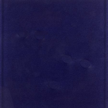 Turi Simeti, Cinque ovali blu, 2006