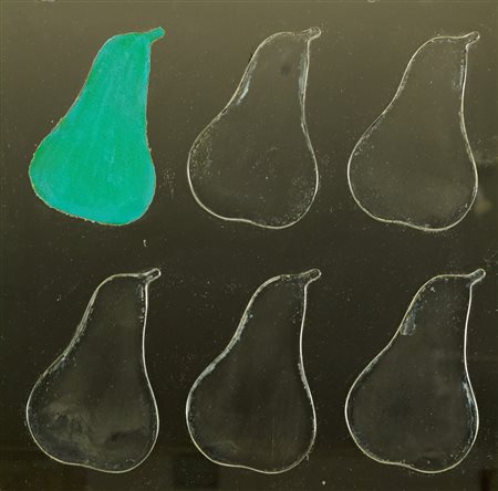 Concetto Pozzati, Specchi-Pere, 1968