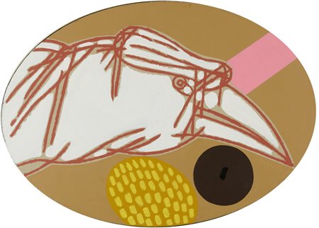 Concetto Pozzati, Sentinella ovale, 2000