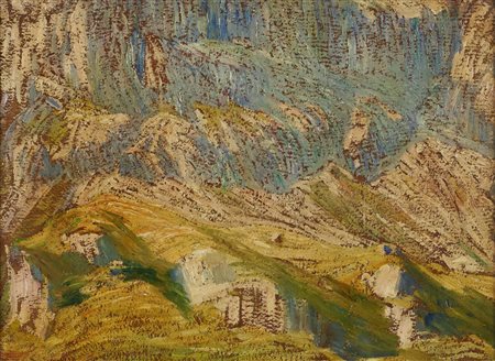 Leonardo Dudreville, Scorcio dell'appennino, 1909