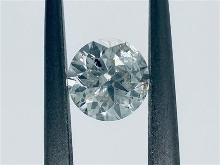 DIAMANTE 0,52 CT COLORE H - PUREZZA I2 - TAGLIO BRILLANTE - CERTIFICATO ID -...