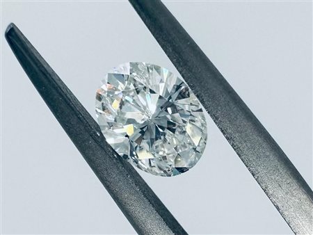 DIAMANTE 0,6 CT F - SI1 - TAGLIO OVALE - CERTIFICATO ID - AB30607