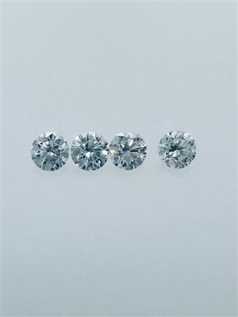 4 DIAMANTI 0,73 CT COLORE G-H - PUREZZA VS1-2 - TAGLIO BRILLANTE -...