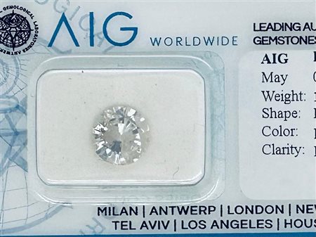 DIAMANTE 1,75 CT COLORE K - PUREZZA I2 - TAGLIO BRILLANTE - CERTIFICATO AIG -...