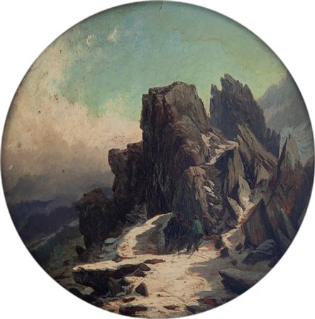 Pietro Sassi Alessandria 1834 - Roma 1905 Grande Mulette sul Monte Bianco (Grands Mulets)