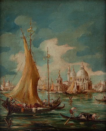 Giuseppe Ponga Chioggia 1856 - Venezia 1925 Imbarcazioni a Venezia