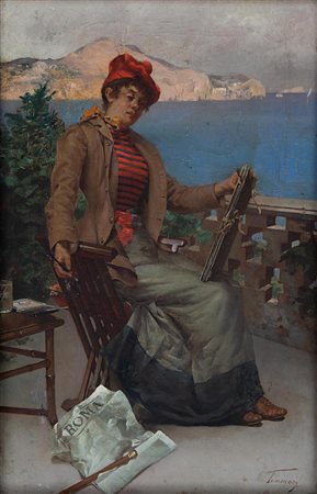 E. Tommasi Italia XIX - XX secolo L'acquerellista