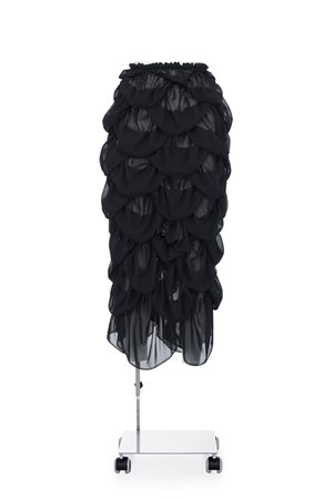 COMME DES GARCONS  Ruffled georgette long skirt...