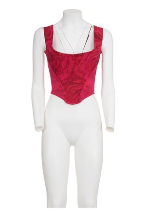 VIVIENNE WESTWOOD Rare and iconic floral bustier DESCRIPTION: Rare and iconic...