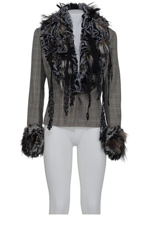 JOHN GALLIANO Iconic Prince of Wales blazer DESCRIPTION: Iconic Prince of...